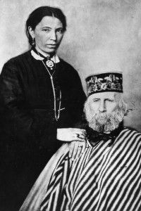 Francesca Armosino e Giuseppe Garibaldi